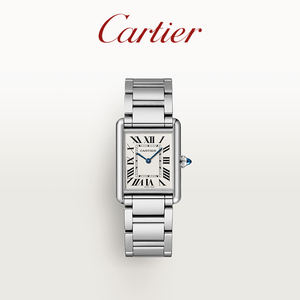 Cartier卡地亚全新Tank Must系列石英机械腕表 精钢表链手表
