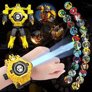 大黄蜂联名儿童玩具手表投影男孩小学生可以玩的男童投影电子男生