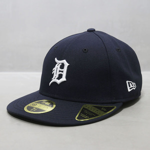 NEWERA棒球帽59FIFTY全封闭平檐帽球员版MLB底特律老虎队D字母潮