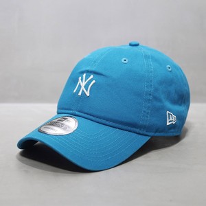NewEra帽子韩国代购纽亦华MLB棒球帽软顶中标NY洋基鸭舌帽天蓝色
