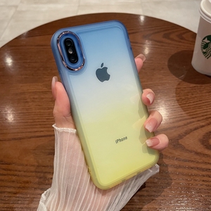 带镜头膜手机壳适用苹果x硅胶iphone14pro透明xsmax渐变xr全包xmax保护套13防摔xmas软壳ipx10男11女12新款ix