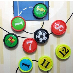 足球战术板 教练板磁铁战术板配件足球滴胶磁粒篮球磁片数字棋子