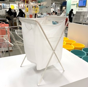 IKEA宜家代购 加尔 洗衣用袋脏衣服收纳篮脏衣篓带架储物篮