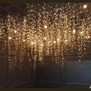 户外防水LED彩灯串灯闪烁冰条灯窗帘灯店铺圣诞装饰满天星装饰灯
