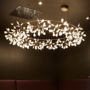 环形moooi萤火虫吊灯客厅led个性设计师餐厅包间北欧酒吧别墅灯具