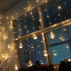 led星星灯网红灯泡ins窗帘卧室房间布置装饰小彩灯闪灯串灯满天星