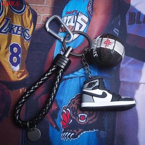 AJ鞋模3d钥匙扣 创意nba篮球钥匙链迷你立体篮球鞋背包挂件礼物男