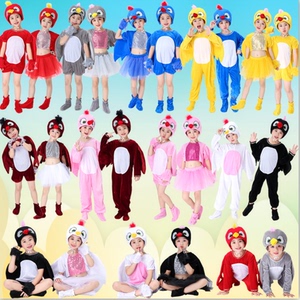 新款儿童动物演出服装幼儿园表演卡通服饰小鸟龙考拉连体舞台服装