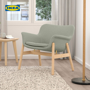 IKEA宜家VEDBO维伯单人沙发椅扶手椅休闲椅布艺椅子现代简约