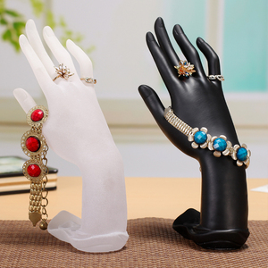 树脂莲花手型 戒指架 手链架 饰品展示架 橱窗道具 饰品架手模型