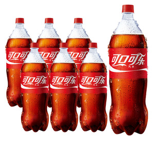 可口可乐2升*6瓶整箱汽水碳酸饮料饮品 年货大瓶分享装批发
