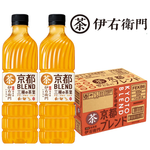 日本进口三得利Suntory伊右卫门福寿园绿茶混合茶饮料600ml*3瓶