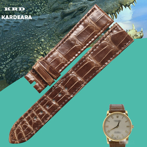 KDR美洲鳄鱼皮 代用劳力士切利尼系列5112/5115手表带真皮男女
