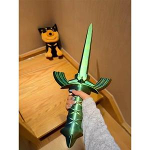 大师之剑3D打印伸缩剑螺旋剑男生礼物普通单色可伸缩刀剑耍酷玩具