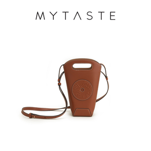 MYTASTE/Cookie曲奇桶真皮斜挎小桶包小众设计师手提菜篮包手机包