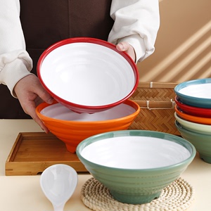 密胺面碗面馆专用拉面碗商用麻辣烫专用仿瓷塑料碗牛肉汤粉拌面碗
