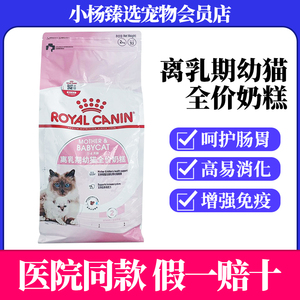 皇家离乳期幼猫全价奶糕bk34专用1到4月猫咪猫粮十大品牌排行榜