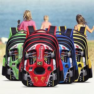男女童防水书包汽车总动员3D闪电麦坤小兜卡通包3岁8岁儿童背包潮