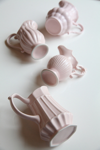 Shirley家 细腻质地陶瓷欧式风格精致咖啡小奶壶桌面小花瓶
