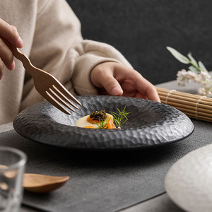 陶瓷西餐餐盘高级感甜品盘沙拉碗酒店商用草帽碗盘子创意摆盘餐具