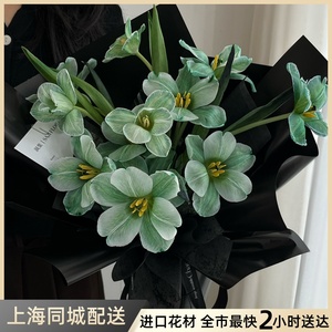 上海同城荷兰法国进口郁金香生日鲜花束老婆闺蜜女神节母亲节送花