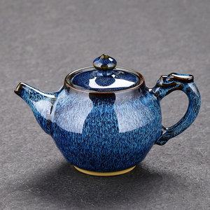钧窑陶瓷茶壶大容量单壶中式大号茶壶复古泡茶器家用办公功夫茶具