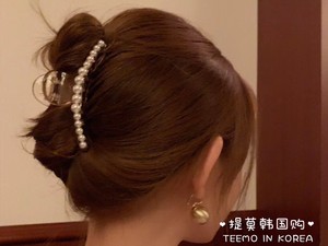 现货 韩国东大门代购 小珍珠长条气质精致ins发抓发夹