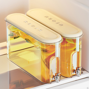 日式冷水壶带水龙头冰箱耐高温家用大容量水果泡茶带滤网冰饮料桶