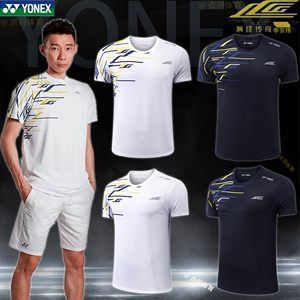 新款YY李宗伟同款男女运动短袖夏季羽毛球大赛服服团购定制套装