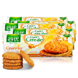 西班牙进口谷优高膳食纤维燕麦饼干玉米口味265g