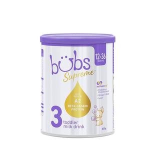 Bubs贝臻A2β-酪蛋白牛奶粉3段800g/罐 24.5.31临期
