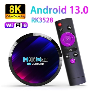 H96 MAX RK3528 8K TV BOX Android13.0 双频 wifi6+BT网络高清播