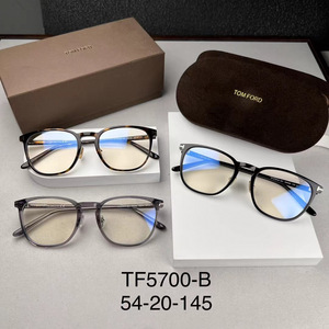 新款TF汤姆眼镜框 板材男女宽松大脸近视眼镜架大框带鼻托TF5700B