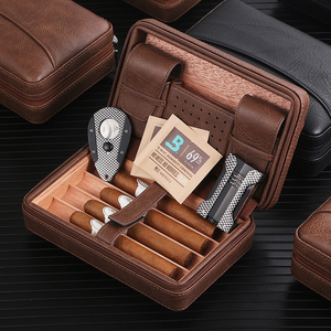 雪茄盒 随身醒茄盒外出便携包工具套装乐扣收纳进口雪松木保湿盒
