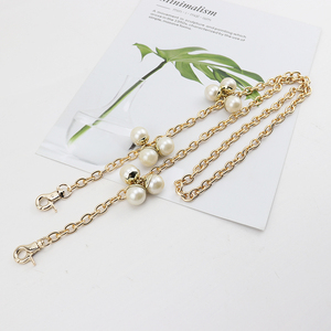 金色珍珠链O型链条金属包带包链包包配件单买斜挎加长替换挎包绳
