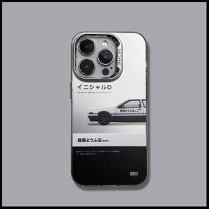 字母D豆腐AE86汽车适用于苹果15promax手机壳iphone14防摔全包13个性12/11直边硬底