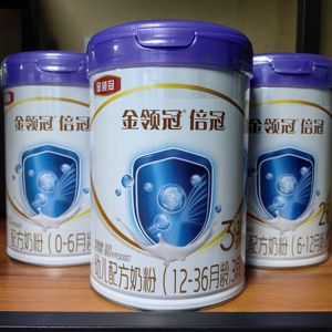 金领冠 倍冠 婴儿奶粉123段含益生菌乳铁蛋白期罐装800克  新国标