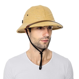 男女亲子儿童防护防撞防晒遮阳探险家户外钢盔越南帽安全头盔草帽