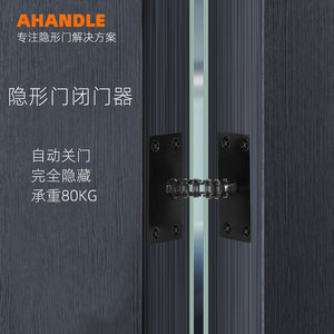 隐形门闭门器家用房门简易自动关门器暗藏式轻型门弹簧合页闭合器