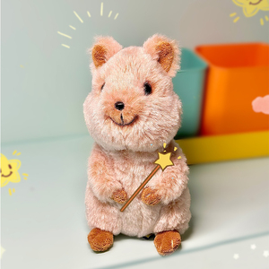 sunlemonoriginal短尾矮袋鼠毛绒玩具鼠鼠娃娃公仔六一儿童节礼物