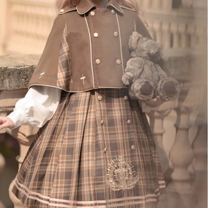 原创设计正版皇家侦探op洛丽塔甜美格裙Lolita斗篷学生套装连衣裙