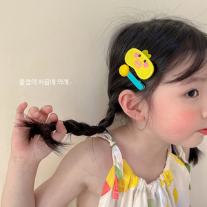 女童发夹小黄鸭可爱卡通头饰韩国儿童发饰小女孩侧边洋气宝宝发卡