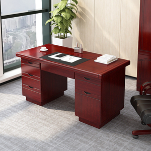 办公桌桌子电脑桌学习书桌职员单人1.2米写字台家用小书桌带抽屉