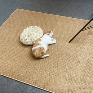 仿剑麻地毯猫抓垫宠物地毯卧室书房日式榻榻米茶几摄影背景拍照垫