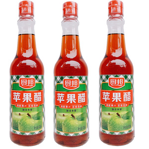 【开胃苹果醋】厨邦苹果醋420ml凉拌即食醋调果汁泡菜饮用醋