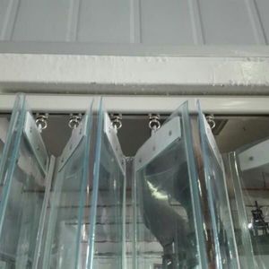 窗帘滑动连体推拉门帘折叠帘空调帘透明PVC塑料保暖防风挡风隔断