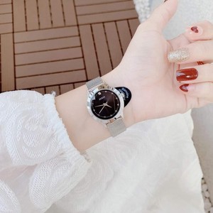 美国正品代购GUESS盖斯手表时尚休闲米兰钢带镶钻欧美女表U1197L1