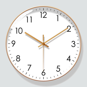 现代数字指针表简约北欧时尚挂钟客厅静音卧室时钟自动对时电波钟