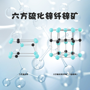 六方硫化锌晶胞模型六方硫化锌纤锌矿结构高中化学