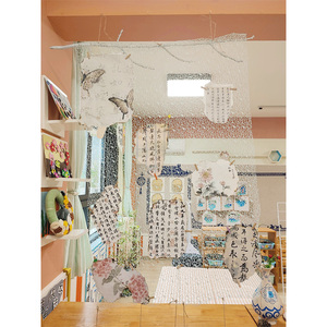 幼儿园区域隔断吊饰美工区展示网古风书法教室布置中国风环创材料